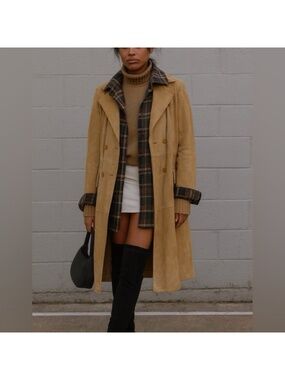 VINTAGE VALENTINO SUEDE TRENCH COAT